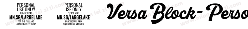41 VersaBlock-Personal-Use-Only字体转换